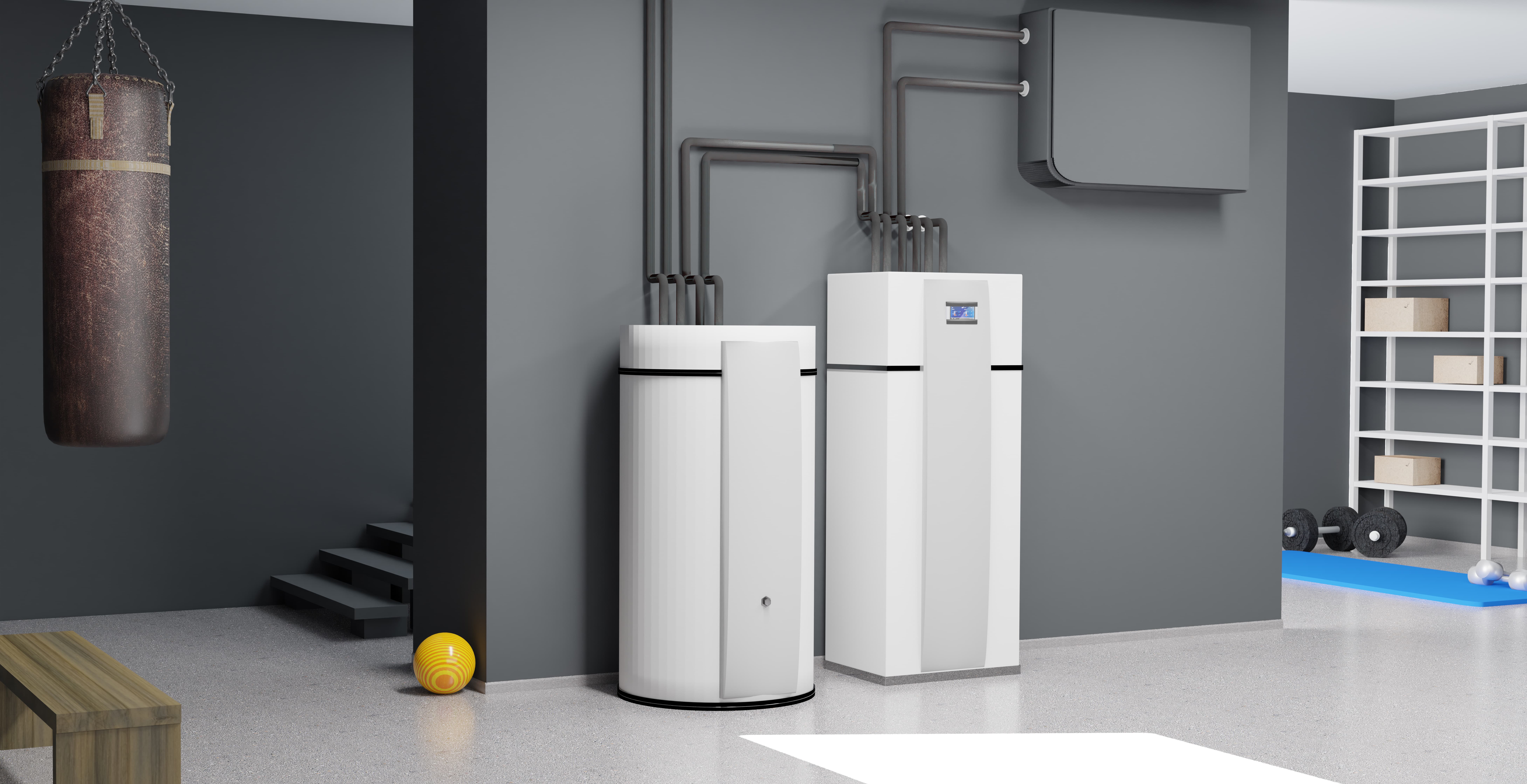 Installation pompe à chaleur air-eau extérieure par professionnel RGE